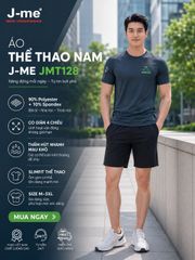 Áo Thể Thao Nam J-me JMT128SH Co Giãn, Thấm Hút Mồ Hôi, Mặc Mát Tập Gym Chạy Bộ Du Lịch