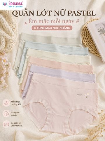 Quần Lót Nữ Cotton Q129NK Cạp Vừa Họa Tiết Hoa Nhí Mềm Mại