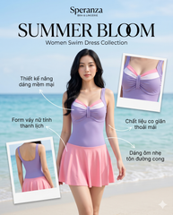 [49k/bộ] Bộ Đồ Bơi Nữ Speranza - Đồ Bơi Liền Thân Co Giãn Cao Cấp Tôn Dáng Che Khuyết Điểm