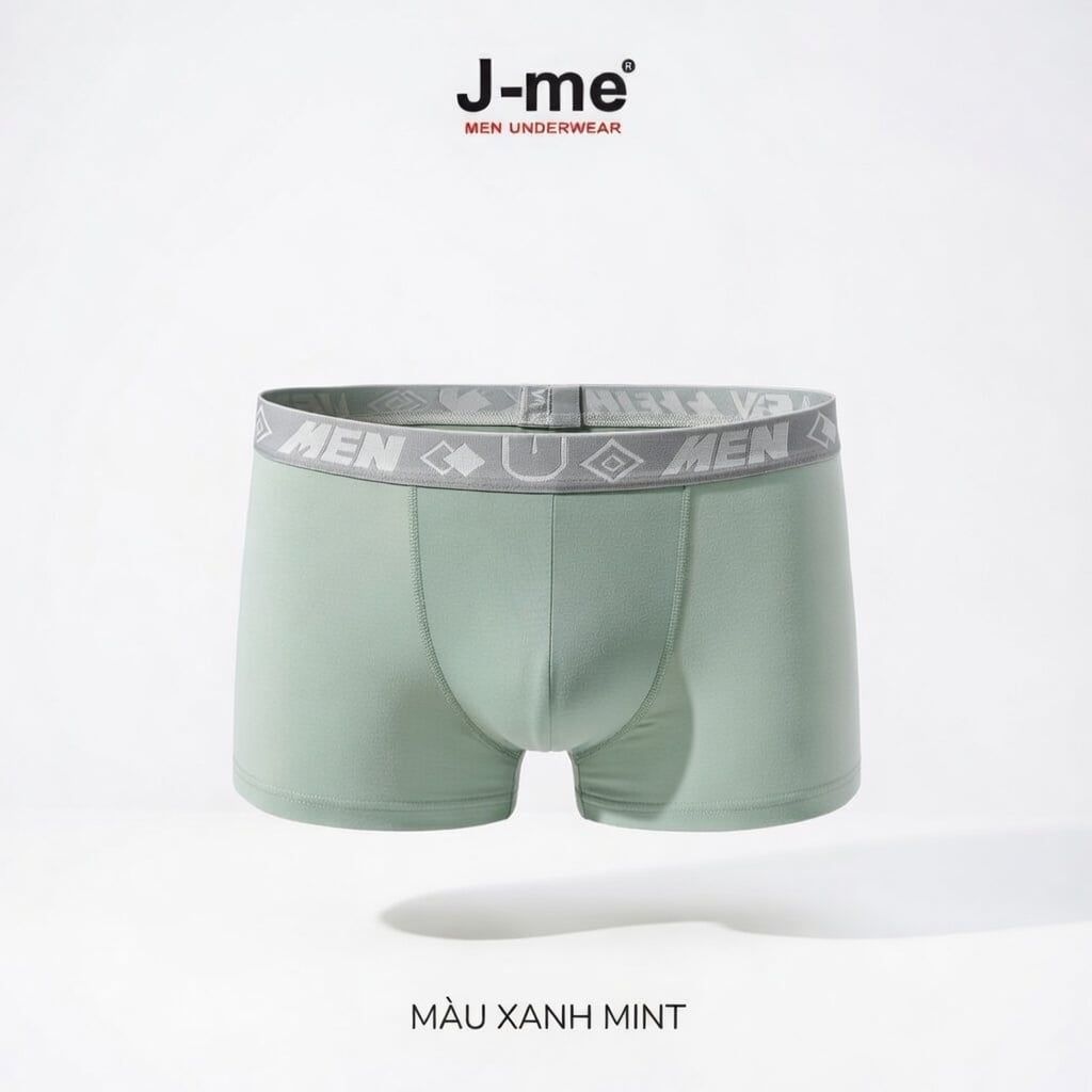 Quần Lót Nam Boxer Bamboo J-me Cao Cấp – Co Giãn 4 Chiều, Thoáng Khí Kháng Khuẩn, Mềm Mịn Thoải Mái JM573SH