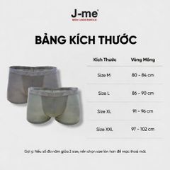 Quần Lót Nam Boxer Bamboo J-me Cao Cấp – Co Giãn 4 Chiều, Thoáng Khí Kháng Khuẩn, Mềm Mịn Thoải Mái JM573SH