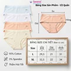 Quần Lót Nữ Cotton Speranza SPQ0015SH Kháng Khuẩn Khử Mùi Họa Tiết Mèo Xinh