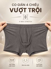 Quần Lót Nam Boxer JME JM213SH Vải Dệt Kim Co Giãn 4 Chiều, Thoáng Khí, Mềm Mịn