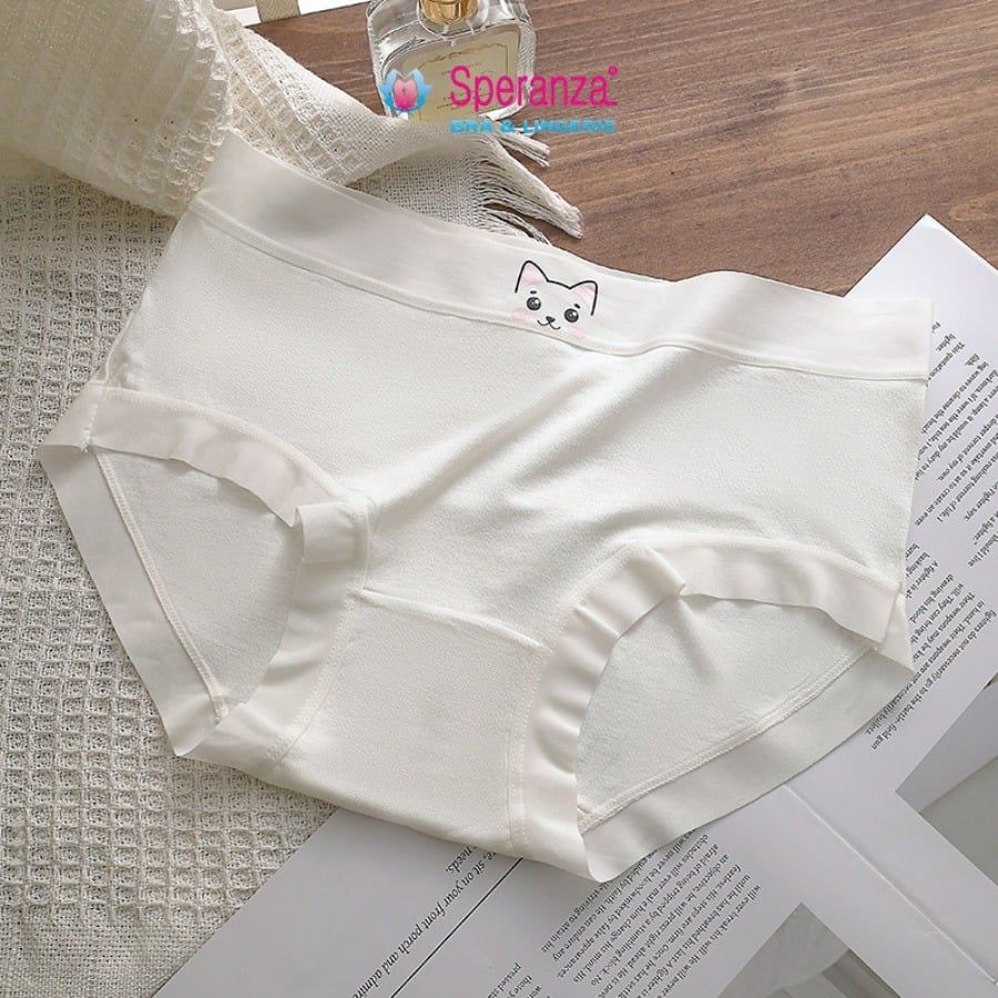 Quần Lót Nữ Speranza SPQ1107SH Cotton Họa Tiết Mèo Cotton Thoáng Khí