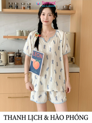 Đồ Bộ Ngủ Nữ Thun Lạnh Speranza SBD027SH Mềm Mại Thoáng Mát