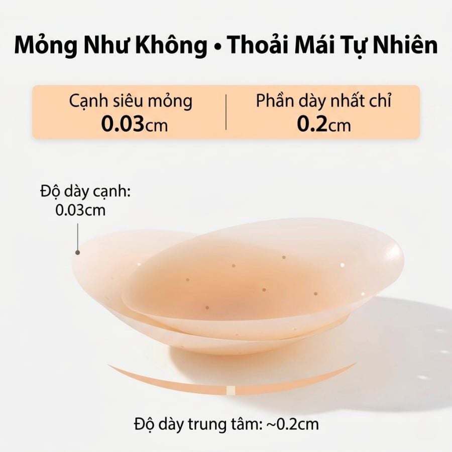 Dán Ngực Silicone Tàng Hình SPERANZA SPAD010SH Siêu Mỏng Thoáng Khí Chống Nước