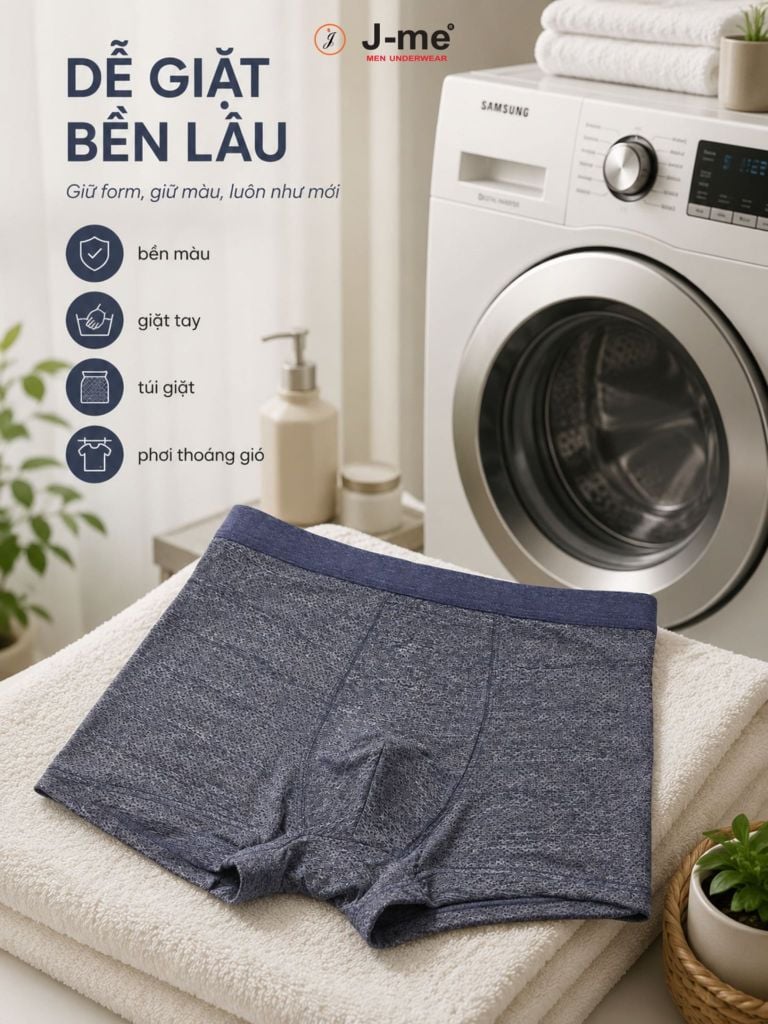 Quần boxer nam Jme JM618SH co giãn 4 chiều, thoáng mát, hút ẩm tốt