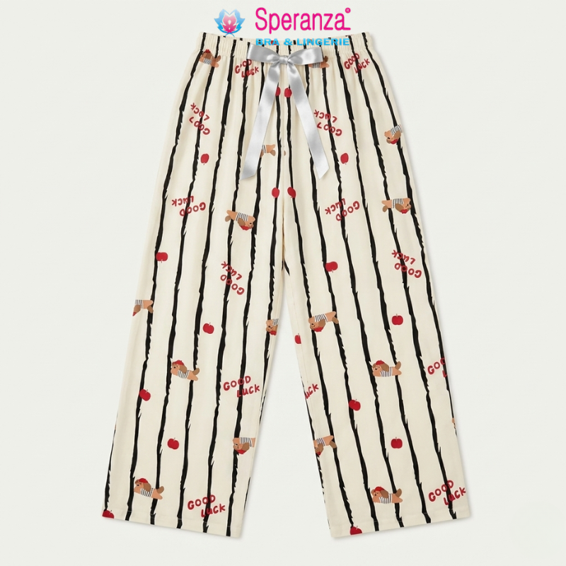 Quần Dài Pijama Speranza ZQDL002SH Họa Tiết Hoạt Hình Mềm Mịn