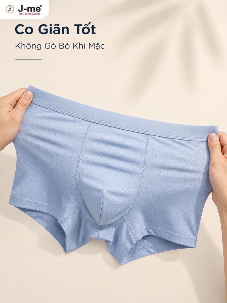 Quần Lót Nam Boxer J-me JM261SH Vải Mesh Thoáng Khí Co Giãn 4 Chiều