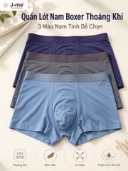 Quần Lót Nam Boxer J-me JM3705SH Thoáng Khí, Mềm Mịn, Co Giãn Tốt
