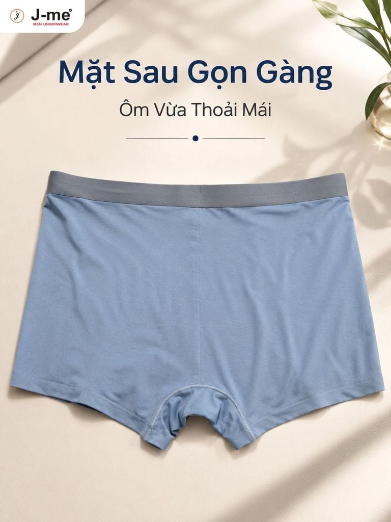 Quần Lót Nam Boxer J-me JM3705SH Thoáng Khí, Mềm Mịn, Co Giãn Tốt