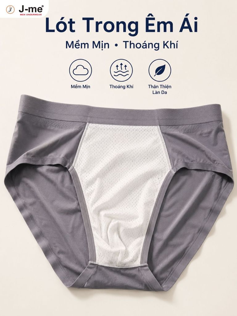 Quần Lót Nam J-me JM3704SH Mỏng Nhẹ Vải Mát Lạnh Thoáng Khí Êm Ái