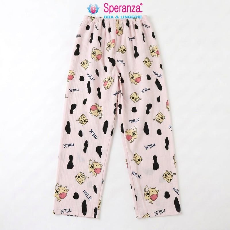 Quần Pijama Speranza ZQDL003SH Thun Lạnh Mát Mẻ Mềm Mại Họa Tiết Hoạt Hình