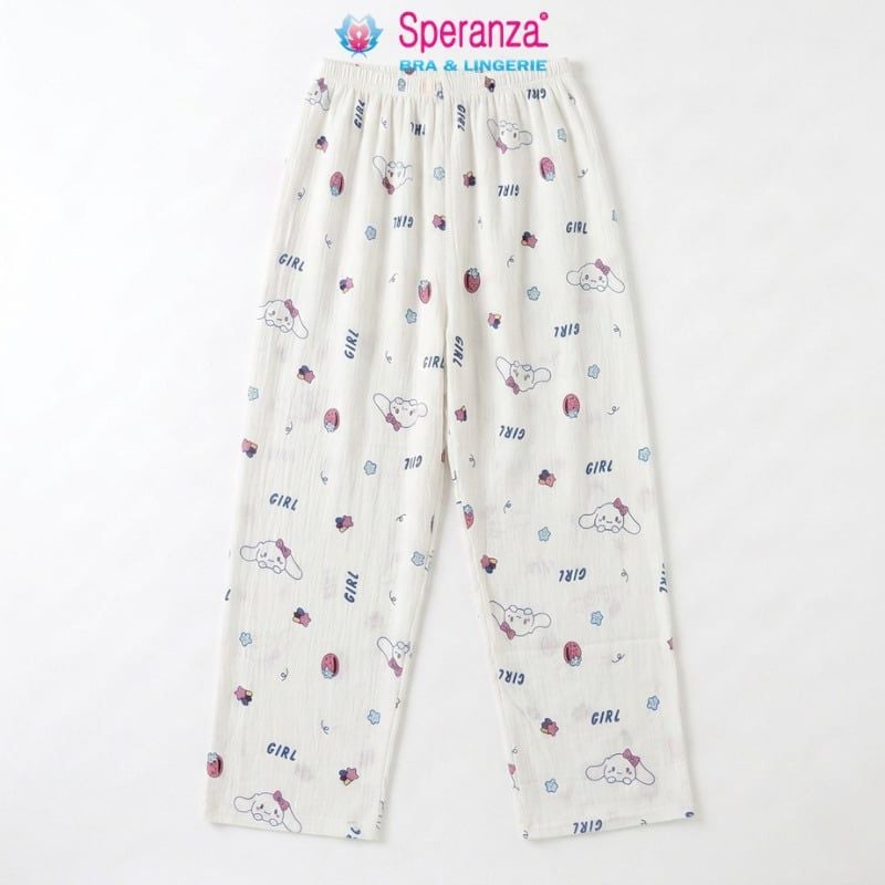 Quần Pijama Speranza ZQDL003SH Thun Lạnh Mát Mẻ Mềm Mại Họa Tiết Hoạt Hình