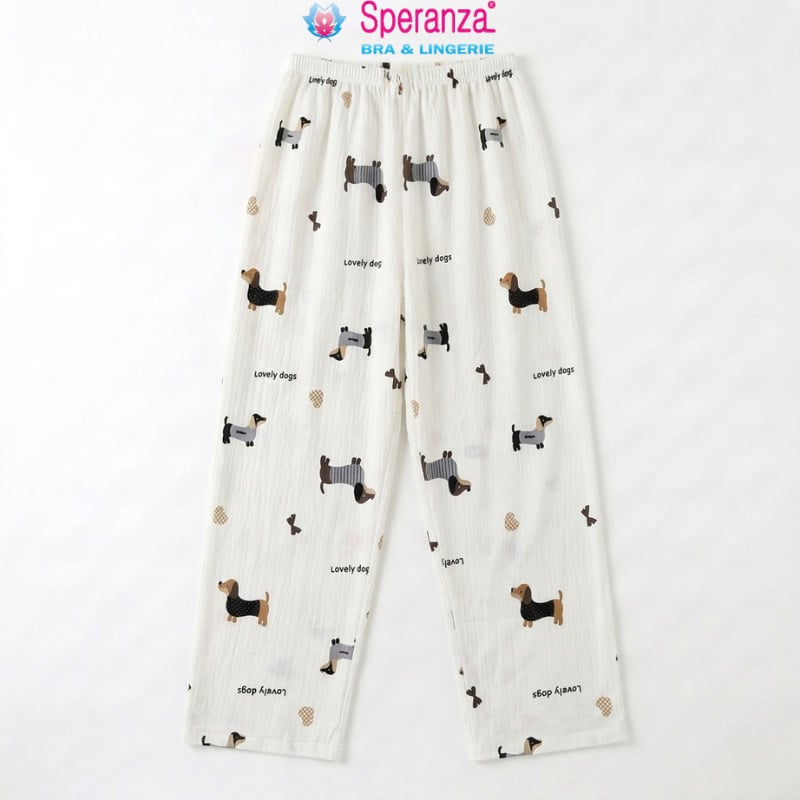 Quần Pijama Speranza ZQDL003SH Thun Lạnh Mát Mẻ Mềm Mại Họa Tiết Hoạt Hình