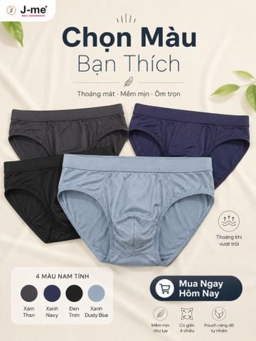 Quần Sịp Nam Tam Giác J-me JM361SH Vải Mesh Mềm Mát Thoáng Khí