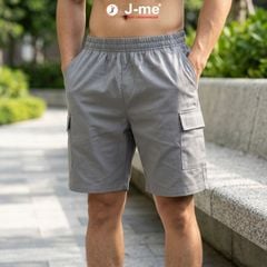 Quần Short Nam Cargo J-me JMB078SH Vải Kaki Túi Hộp Kháng Nước Nhanh Khô