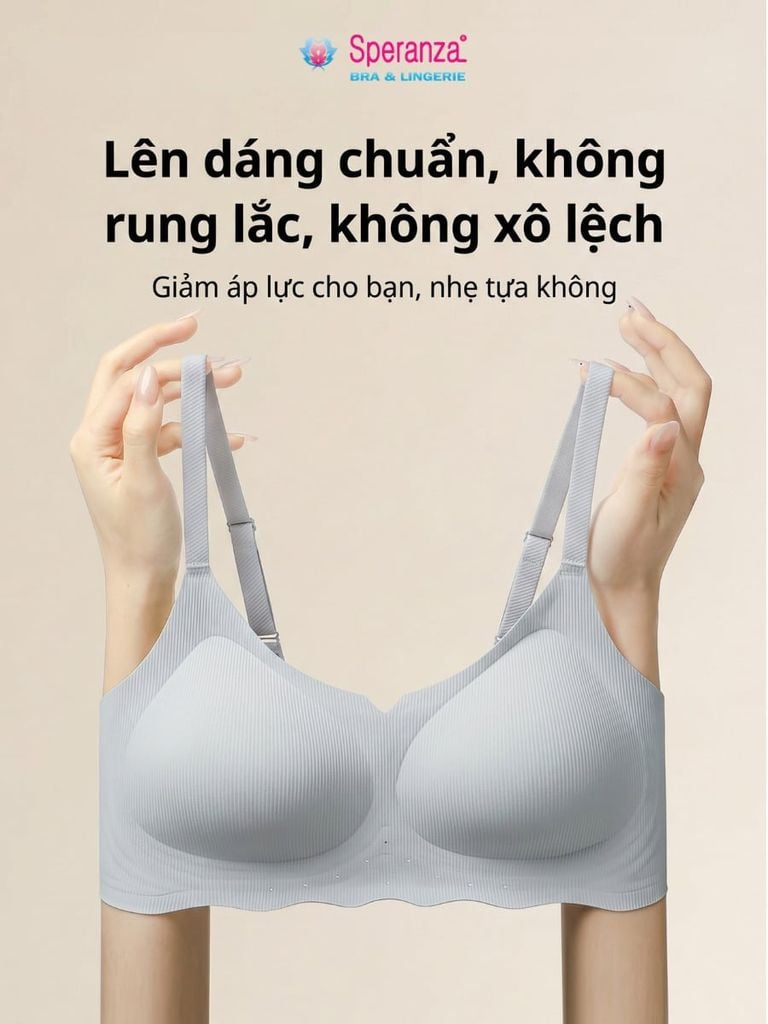 Áo ngực su không gọng Speranza SPA0504SH mút mỏng mềm mại thoáng mát