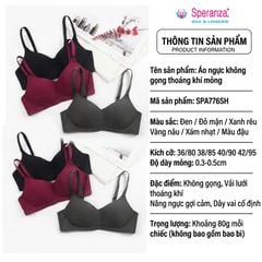 Áo ngực không gọng Speranza SPA776SH vải lưới mỏng nhẹ thoáng khí nâng ngực tự nhiên