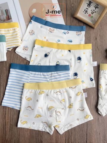 Combo 2 Quần lót bé trai J-me QBT89NK Cotton Modal mềm mại, thoáng khí
