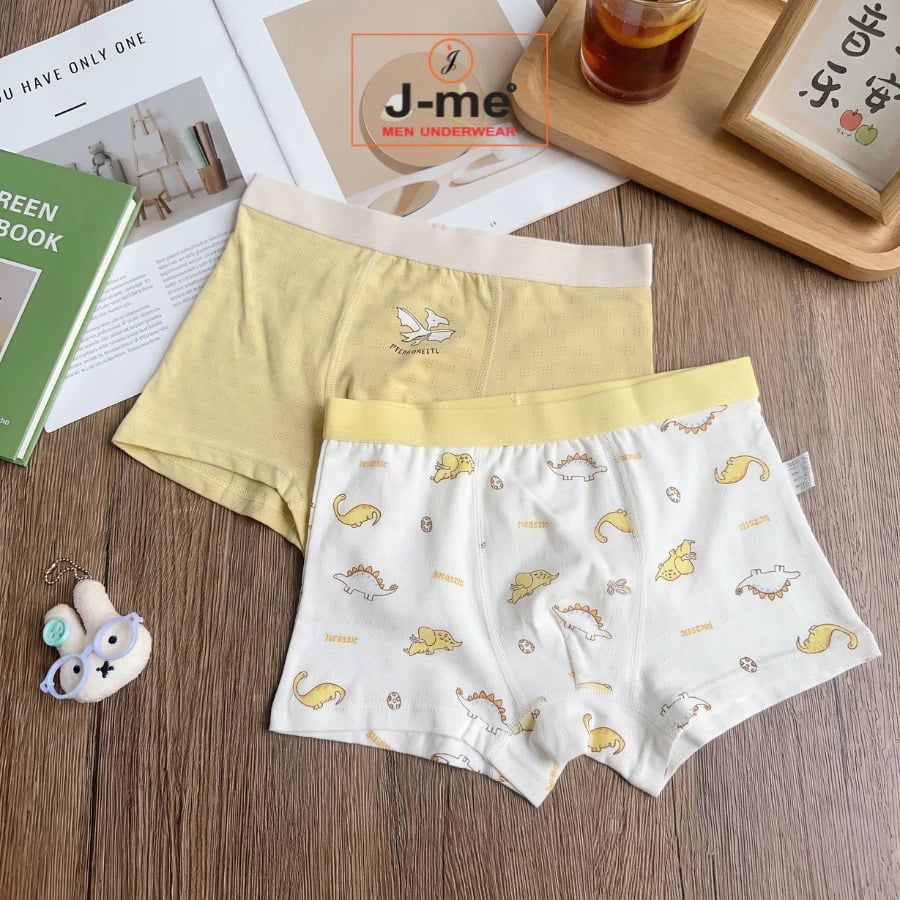 Combo 2 Quần lót bé trai J-me QBT89NK Cotton Modal mềm mại, thoáng khí