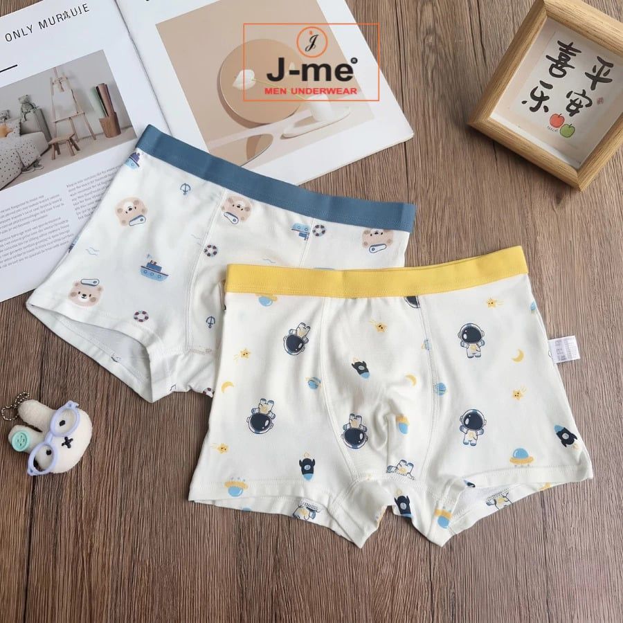 Combo 2 Quần lót bé trai J-me QBT89NK Cotton Modal mềm mại, thoáng khí