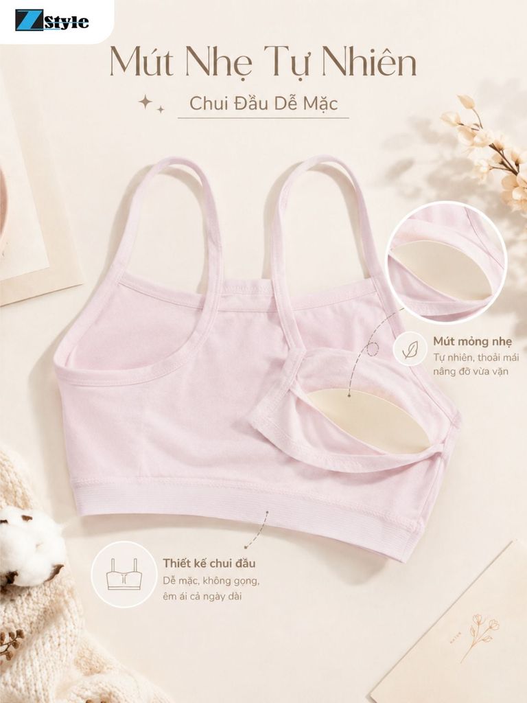 Áo Lá Nữ Zstyle ZALL1013NK Cotton Mềm Mịn, Co Giãn Tốt, Mặc Êm Thoải Mái