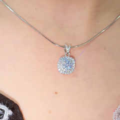 Mặt dây chuyền bạc 925 cao cấp đính đá Cubic Zirconia 6.0ly_PA000631_ROWLER