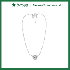 Dây cổ BST Halo Moissanite Radiant bạc Thụy Sĩ đính đá Moissanite - Nét lấp lánh vượt thời gian - ROWLER  NH000962