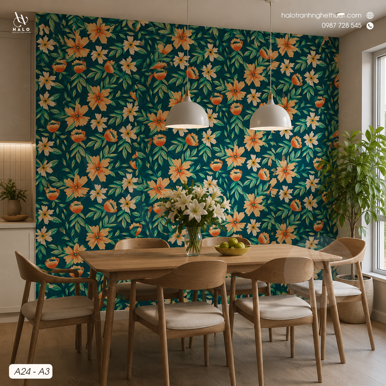  Tranh Dán Tường Họa Tiết Pattern - A24 - A3 