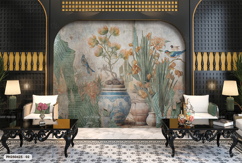  Tranh Dán Tường Indochine  8D 16D - PH250425 