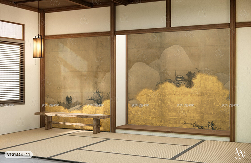  Tranh Dán Tường Nhật Bản Cổ Điển  8D 16D - V121224 