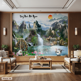  Tranh Dán Tường Sơn Thủy 8D 16D - ST2310 