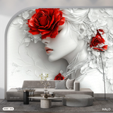  Tranh Dán Tường Vẻ Đẹp Kiêu Sa 8D 16D - G2301 