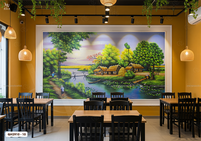  Tranh Dán Tường Phong Cảnh Đồng Quê - QH2910 