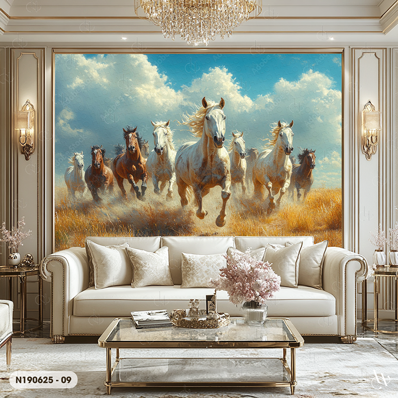  Tranh Dán Tường Mã Đáo Thành Công 8D 16D - N190625 