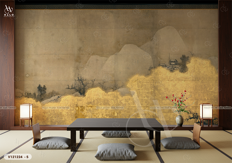  Tranh Dán Tường Nhà Hàng Nhật Bản Cổ Điển - VT21224 