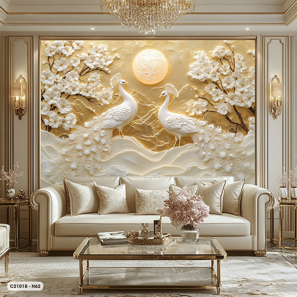  Tranh Dán Tường Hạnh Phúc Viên Mãn 8D 16D - C2101B 