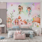  Tranh Dán Tường Tone Hồng Dành Cho Bé Gái 8D 16D - KID311 