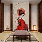  Tranh Dán Tường Nhà Hàng Nhật Bản Cổ Điển - NH179 