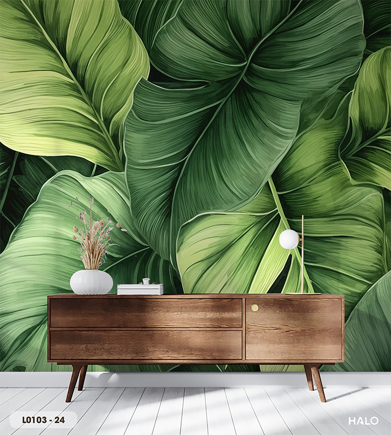  Tranh Dán Tường Lá 8D 16D - L0103 