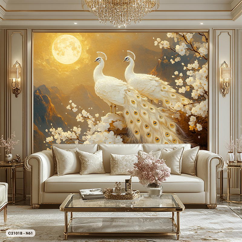  Tranh Dán Tường Hạnh Phúc Viên Mãn 8D 16D - C2101B 