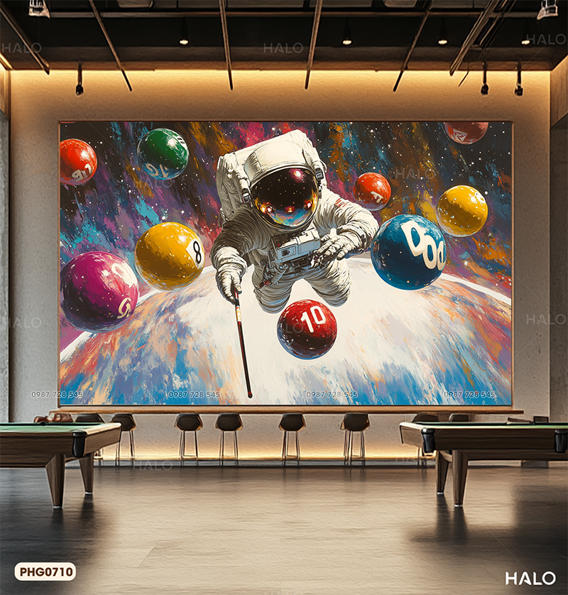  Tranh Dán Tường Bida 8D 16D - PHG0710 