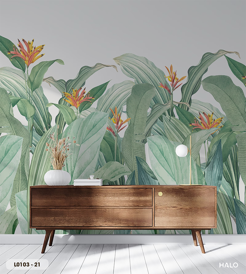  Tranh Dán Tường Lá 8D 16D - L0103 