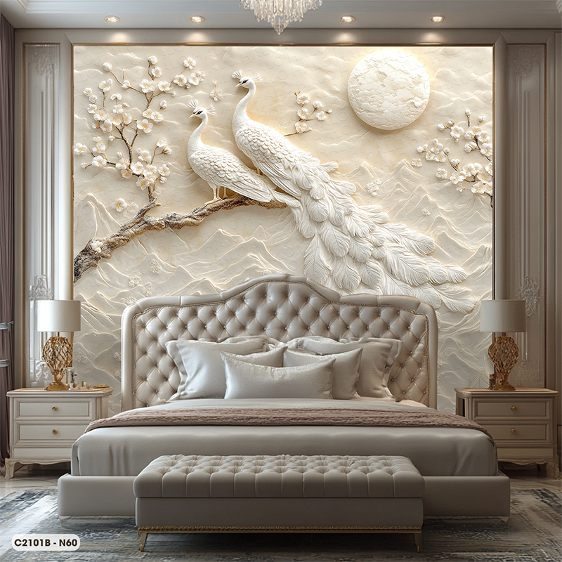  Tranh Dán Tường Hạnh Phúc Viên Mãn 8D 16D - C2101B 