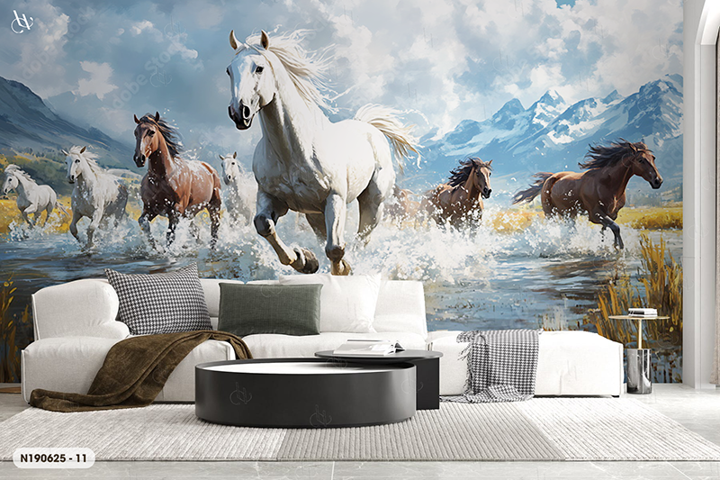  Tranh Dán Tường Mã Đáo Thành Công 8D 16D - N190625 