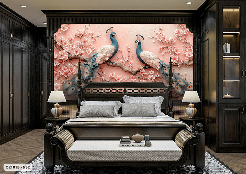  Tranh Dán Tường Hạnh Phúc Viên Mãn 8D 16D - C2101B 