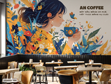  Tranh Dán Tường Cà Phê  8D 16D - CF240425-B 
