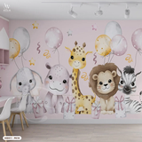  Tranh Dán Tường Tone Hồng Dành Cho Bé Gái 8D 16D - KID311 