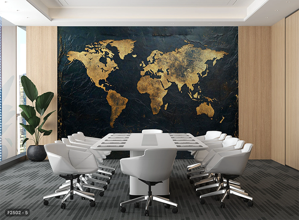  Tranh Dán Tường Bản Đồ 8D 16D - F2502 